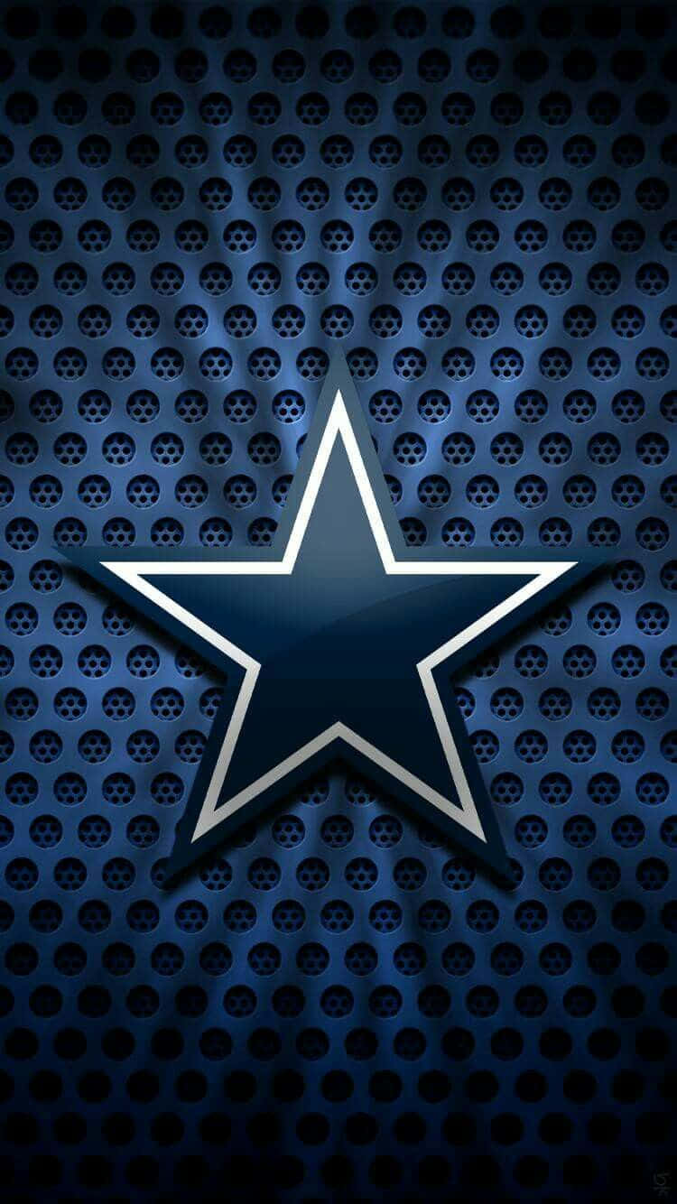Dallas Cowboys, blue star, white outline, HD Phone Wallpaper