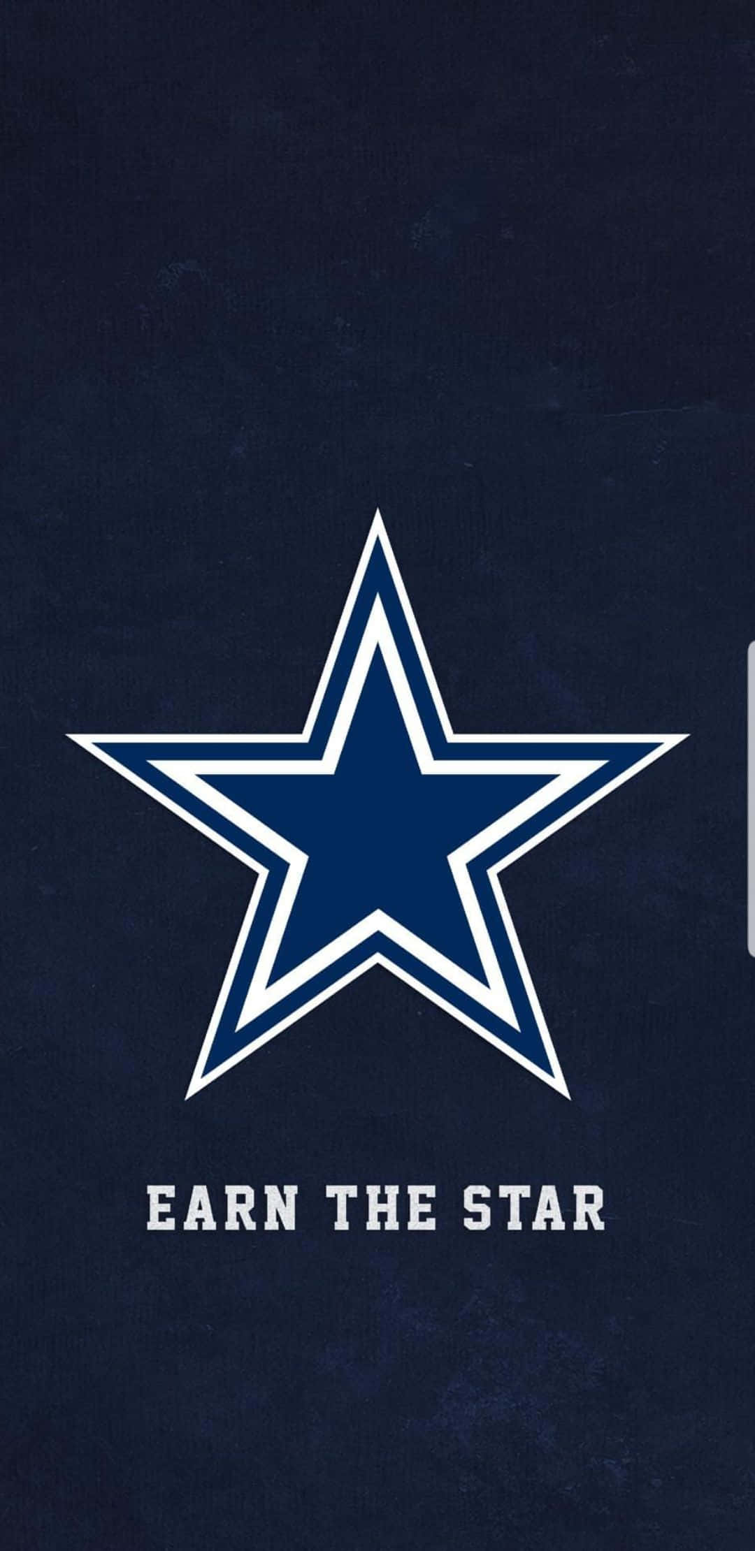 Dallas Cowboys, blue star logo, white outline, Full HD Phone Wallpaper