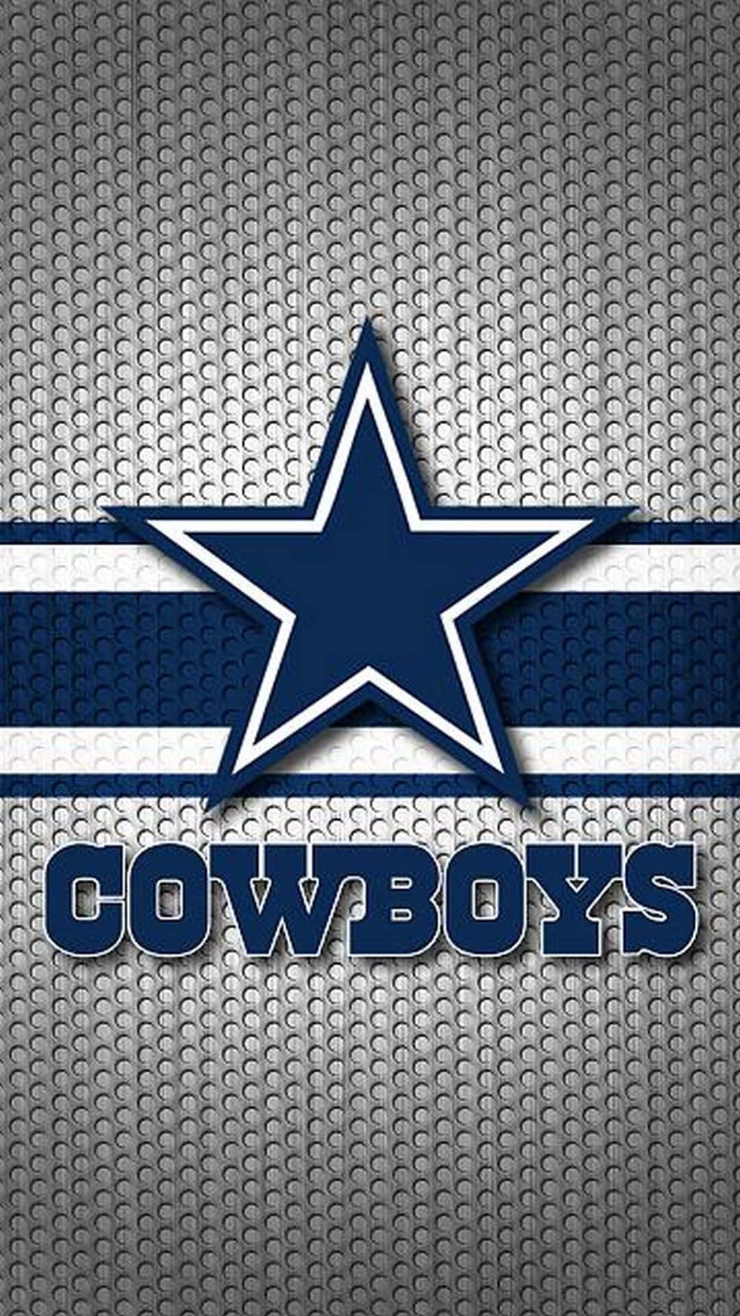 Dallas Cowboys, blue star, textured silver background, Full HD Phone Wallpaper