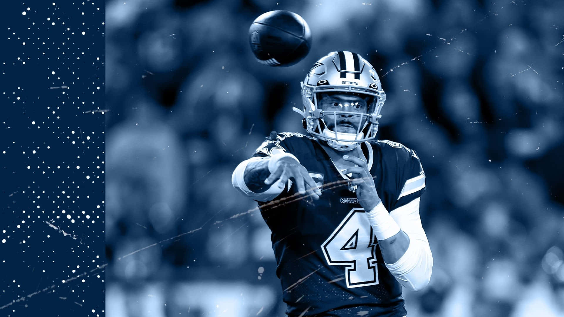 Dallas Cowboys Players, blue uniform, quarterback, Full HD Desktop Wallpaper