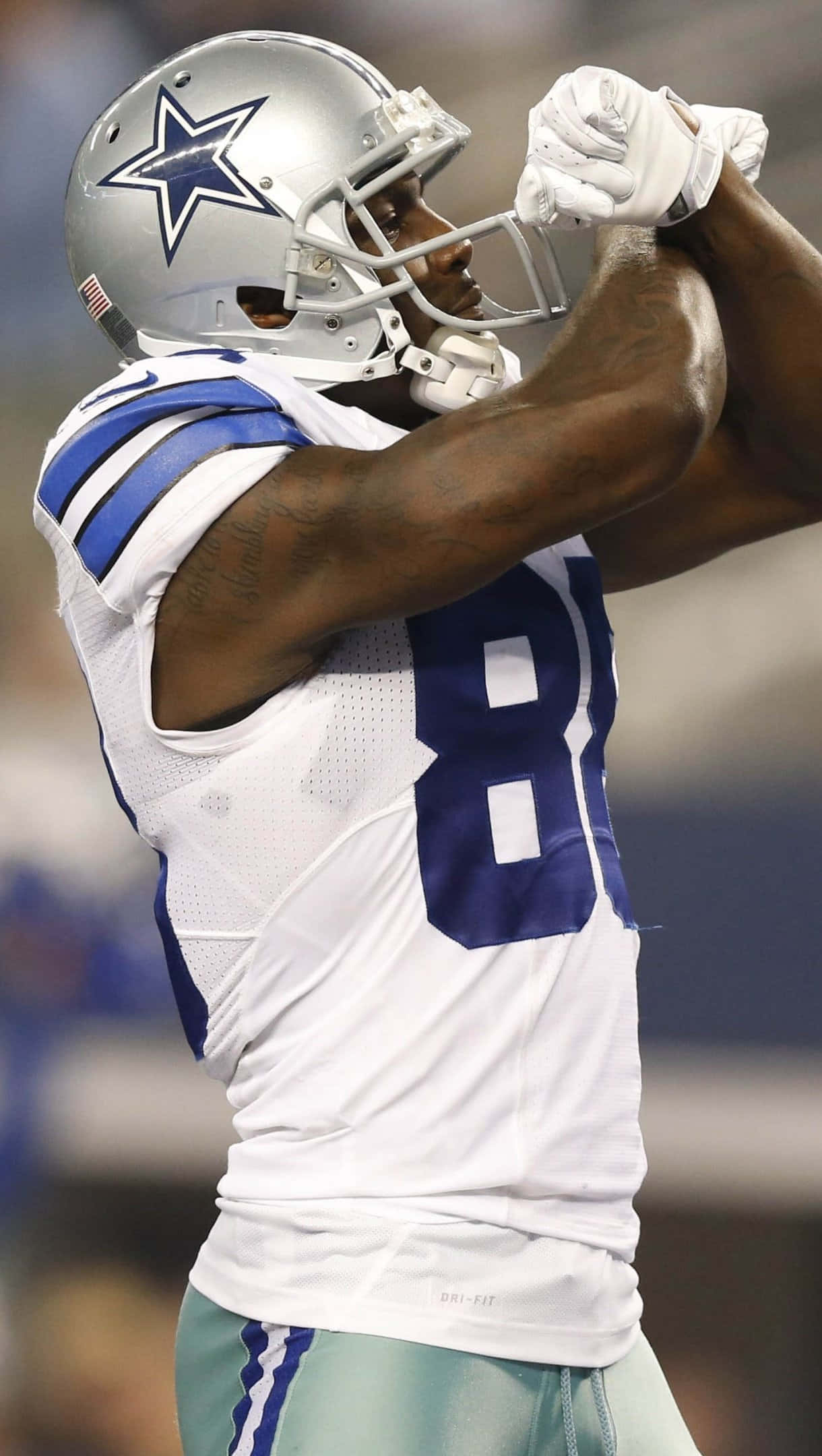 Dallas Cowboys, player number 88, white and blue uniform, Full HD Phone Wallpaper