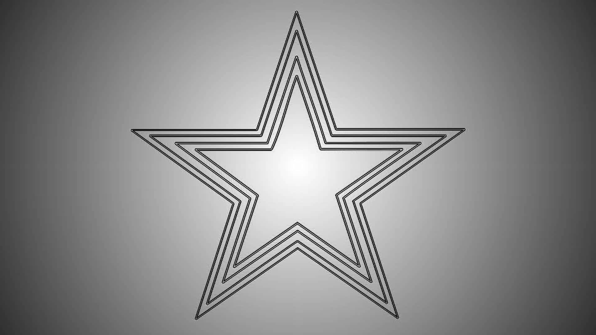 Dallas Cowboys, star logo, gray background, Full HD Desktop Wallpaper