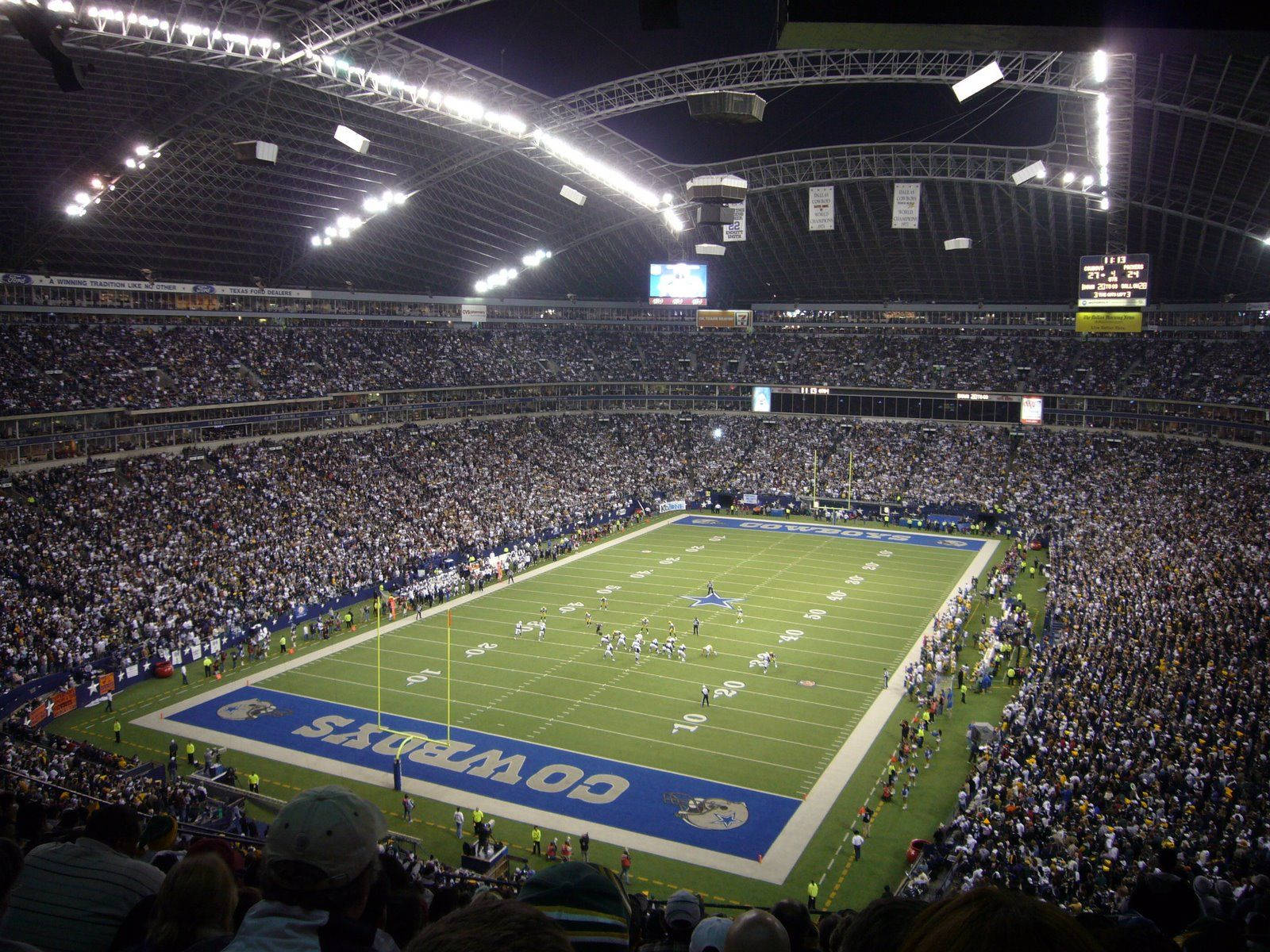 Dallas Cowboys, football field, stadium, HD Desktop Wallpaper