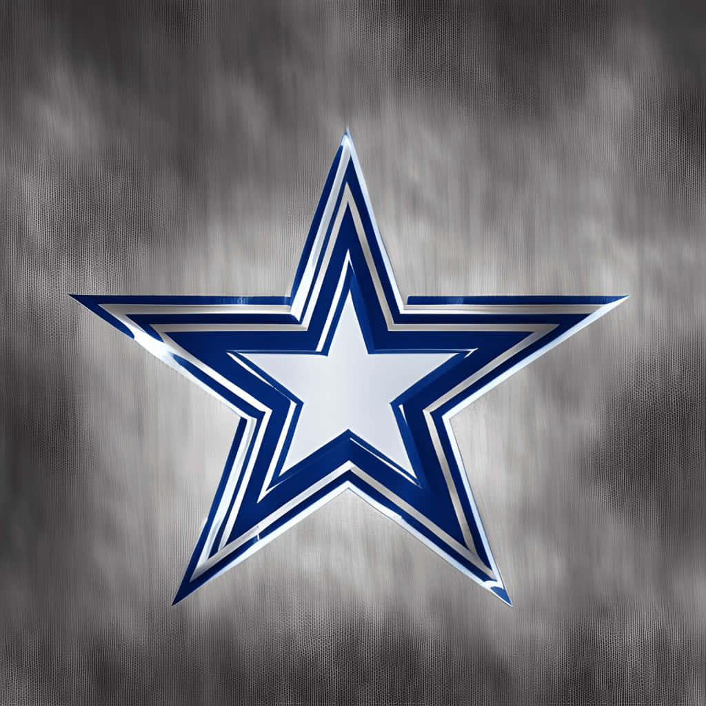 Dallas Cowboys Star, blue, silver, SD Desktop Wallpaper