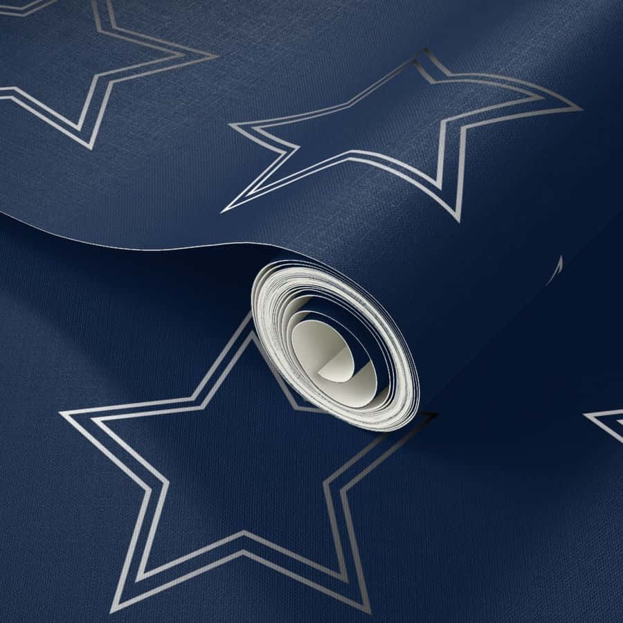 Dallas Cowboys Star, navy blue, white outlined stars, SD Desktop Wallpaper