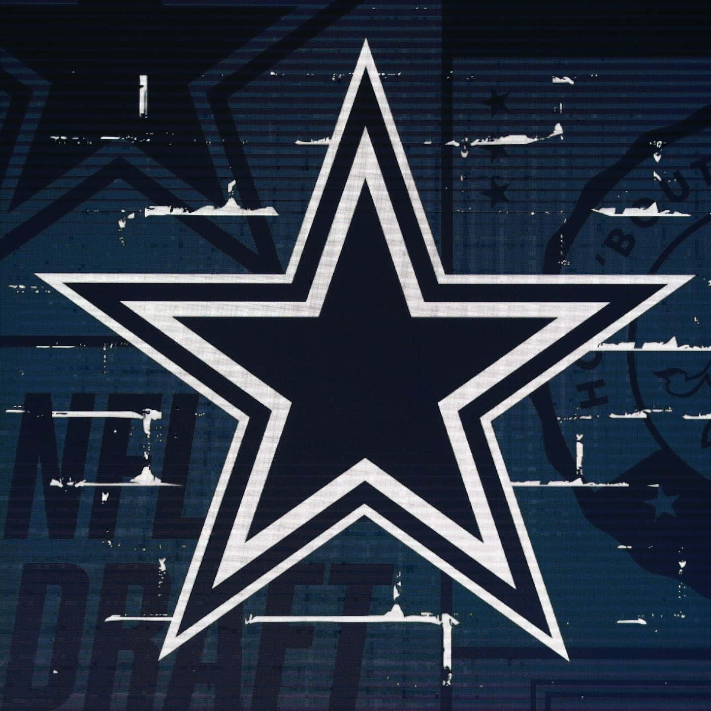 Dallas Cowboys Star, Dallas Cowboys star logo, distressed blue background, HD Desktop Wallpaper