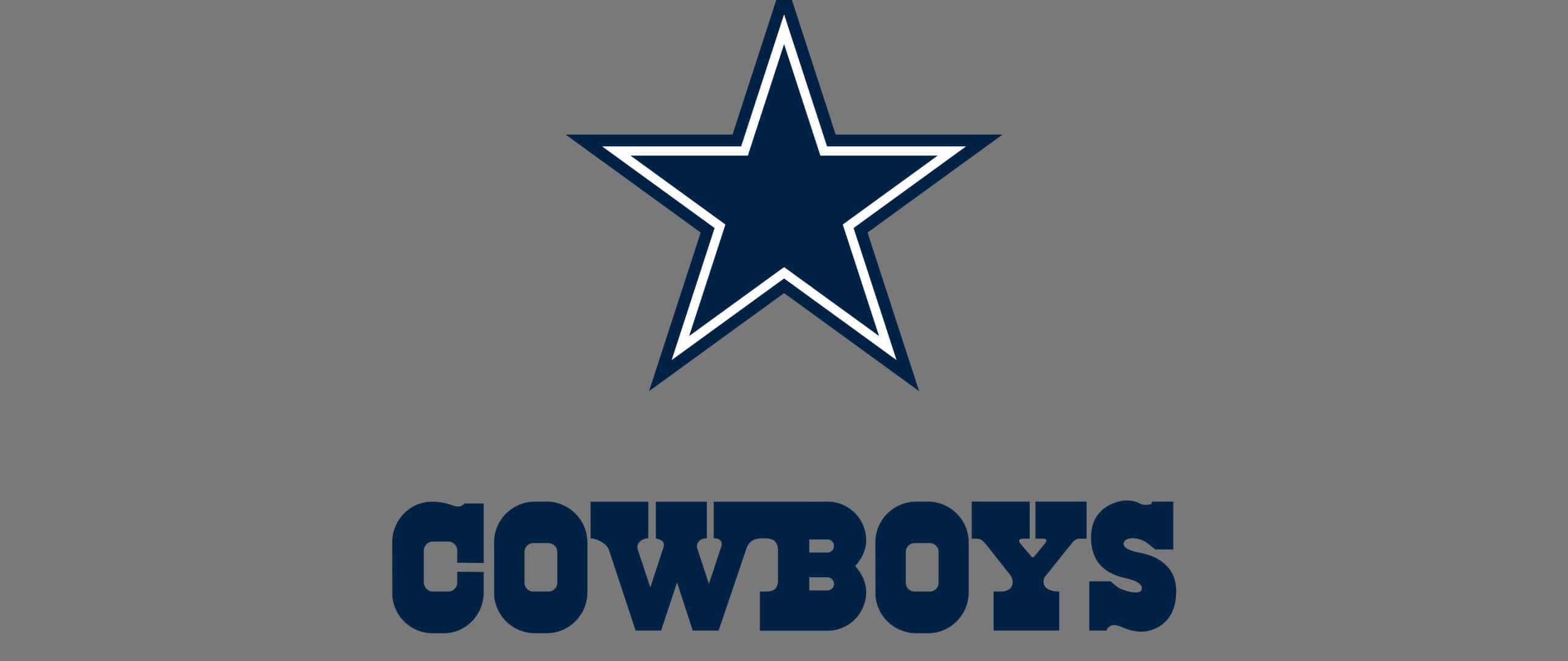 Dallas Cowboys Star, blue star, white outline, 2K Desktop Wallpaper