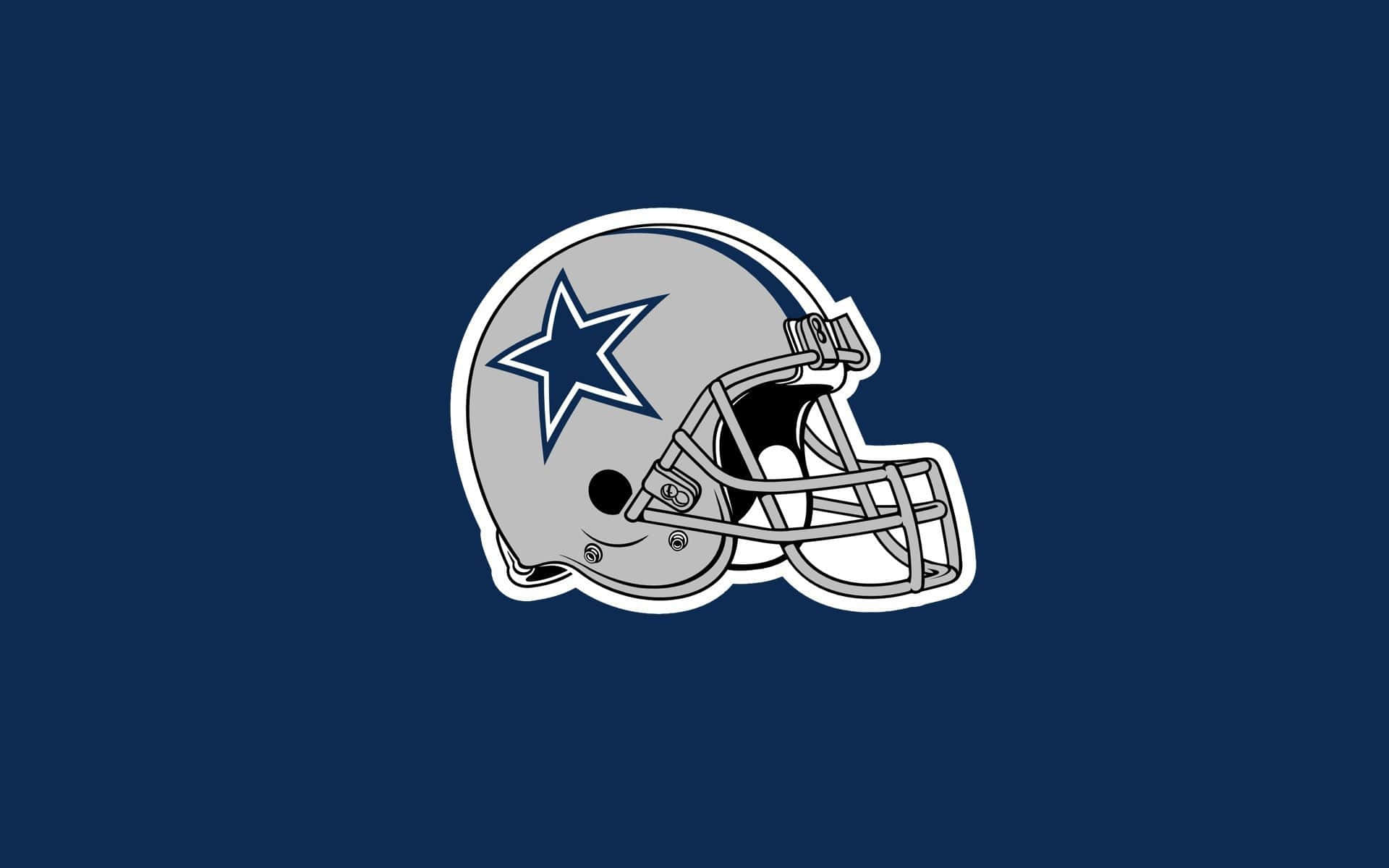 Dallas Cowboys, football helmet, blue star logo, Full HD Desktop Wallpaper