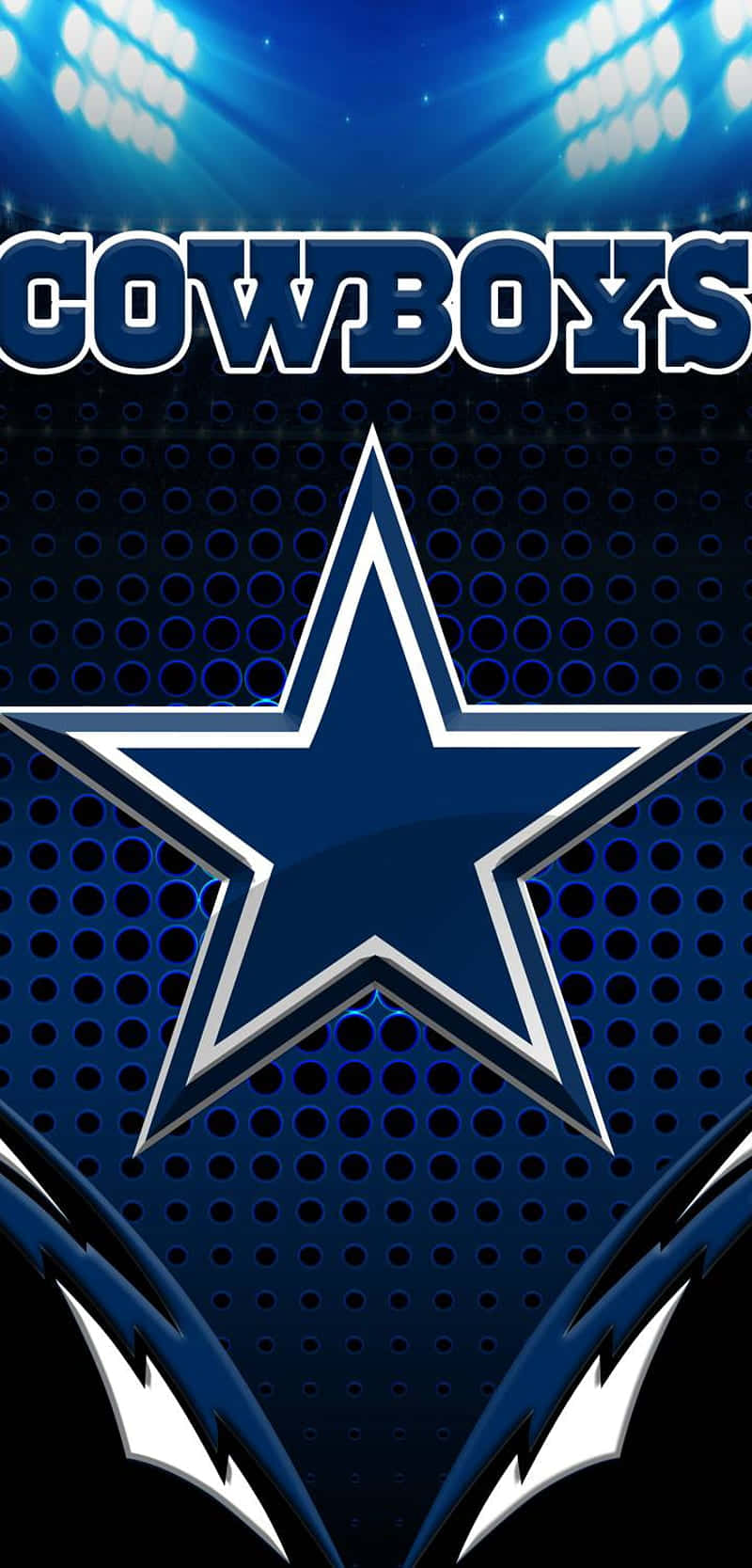 Dallas Cowboys, iPhone, stadium lights, HD Phone Wallpaper