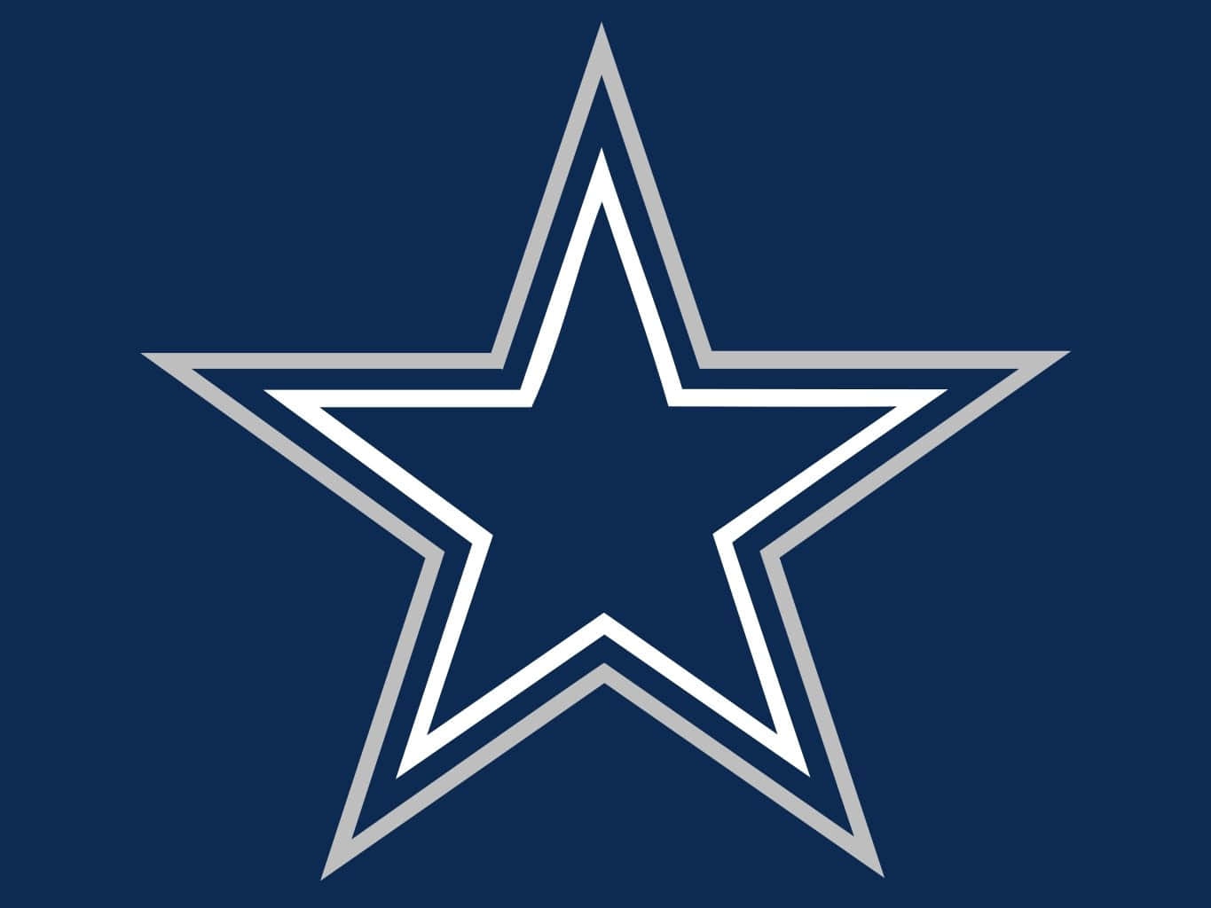 Dallas Cowboys Star, white, silver, HD Desktop Wallpaper
