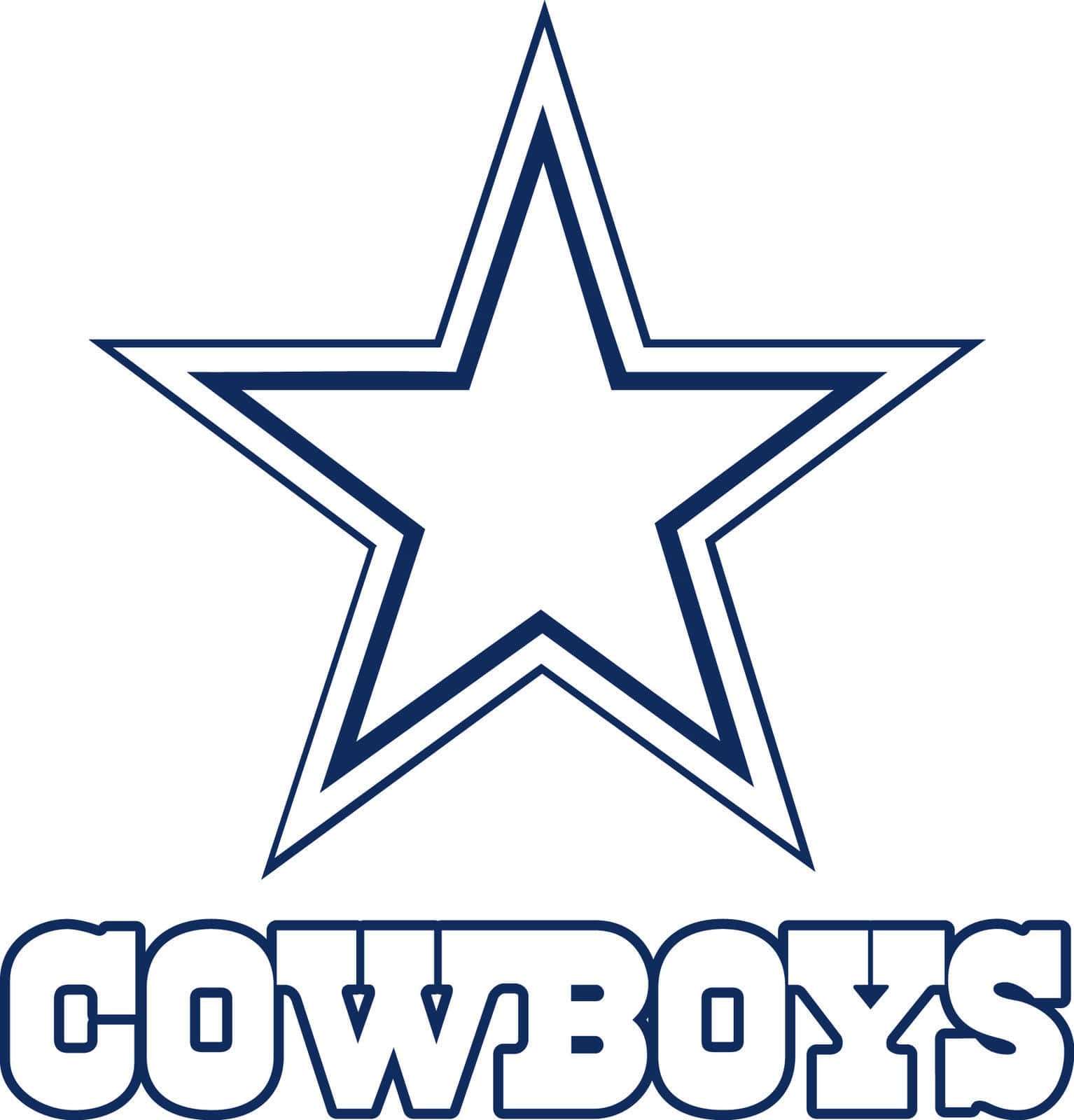 Dallas Cowboys Star, navy blue, white background, HD Phone Wallpaper