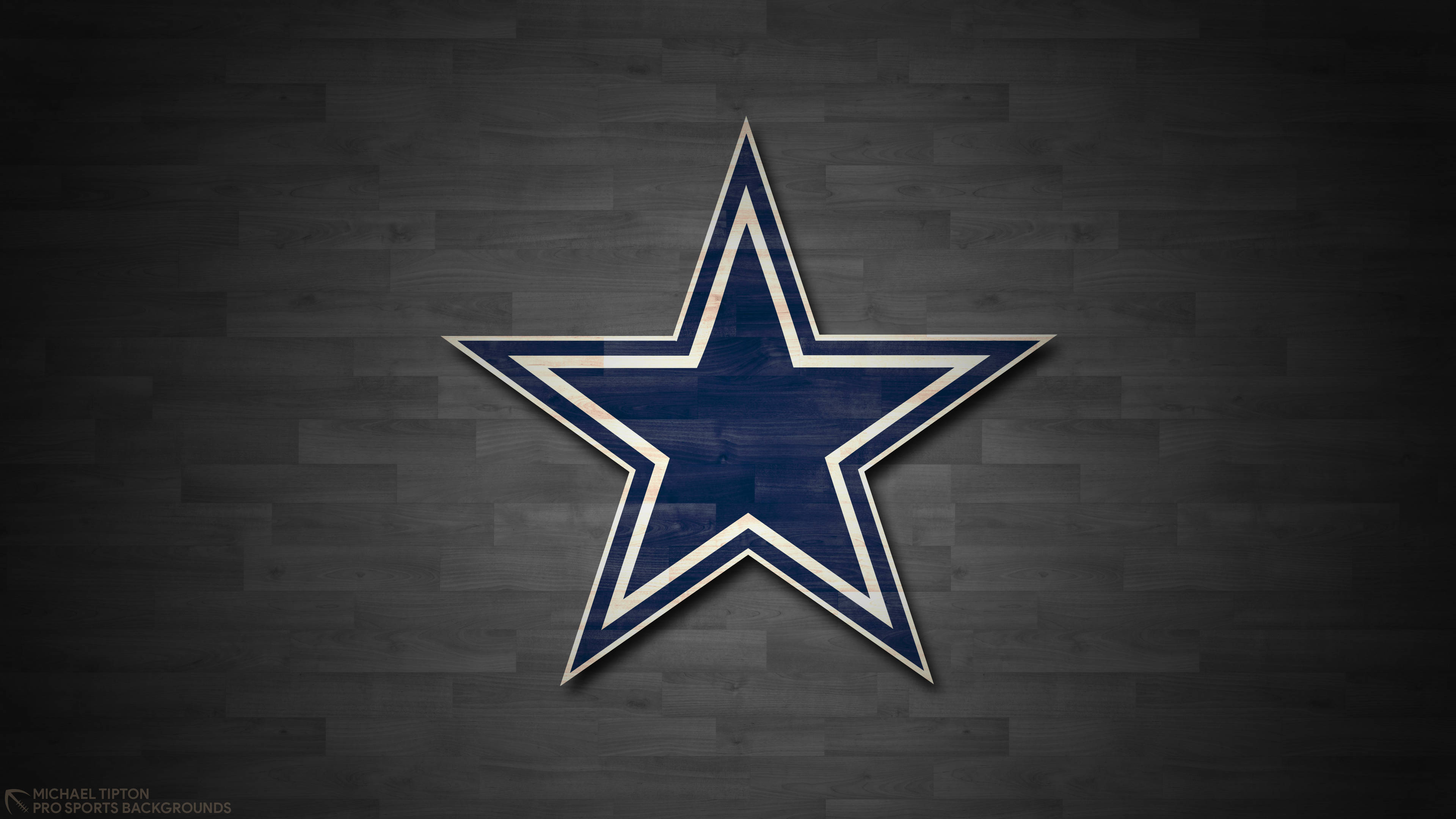 Dallas Cowboys, blue and white, star logo, 4K Desktop Wallpaper