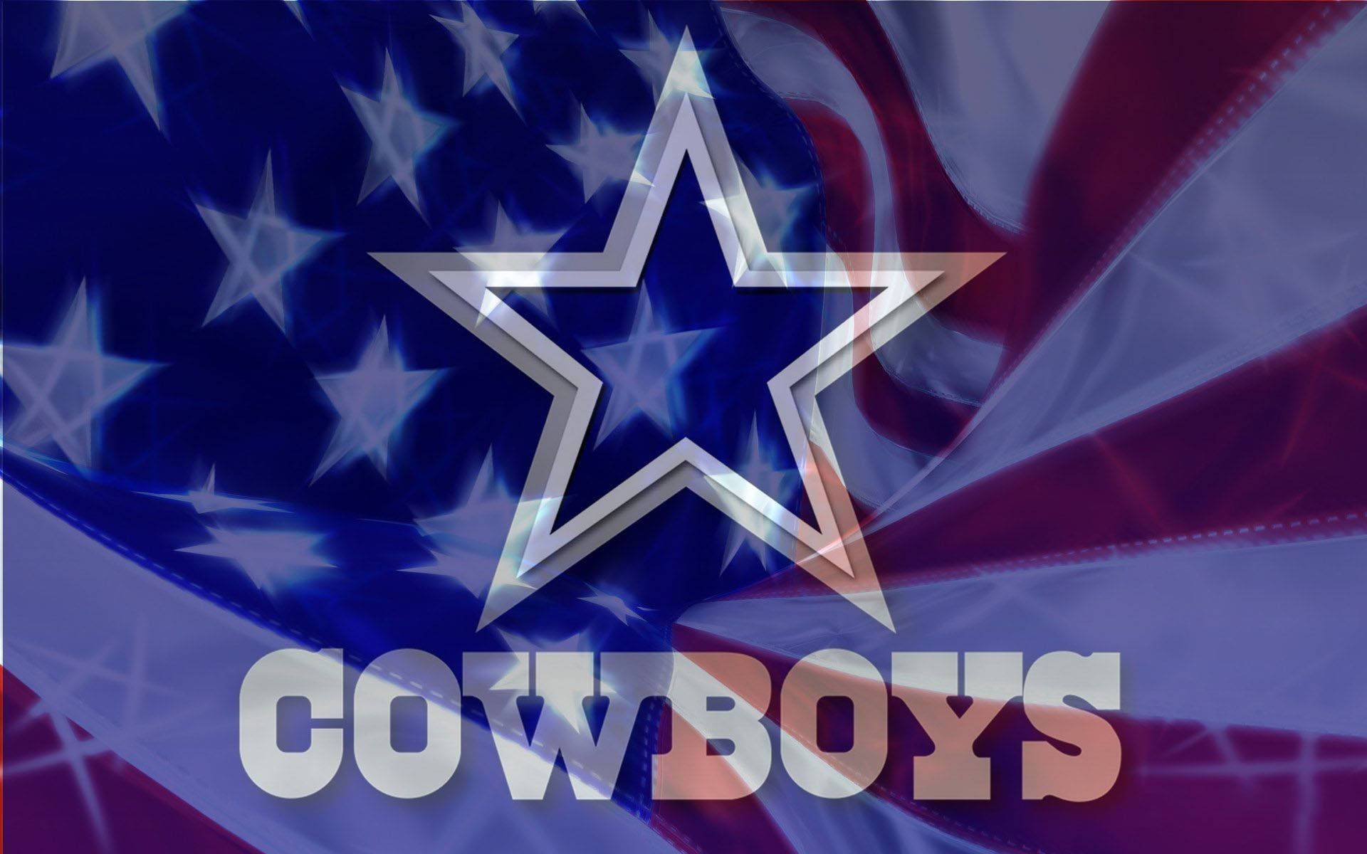 Dallas Cowboys, metallic star logo, COWBOYS text, Full HD Desktop Wallpaper