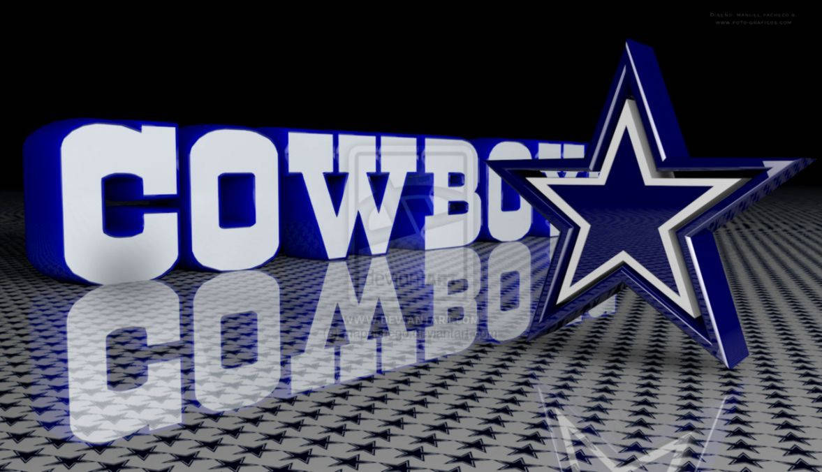 Dallas Cowboys, Blue Star, shiny tiles, SD Desktop Wallpaper