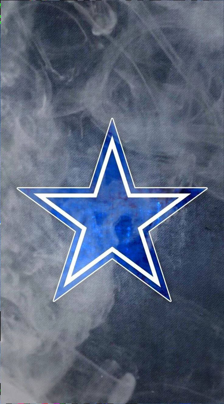 Dallas Cowboys, star logo, white outline, HD Phone Wallpaper