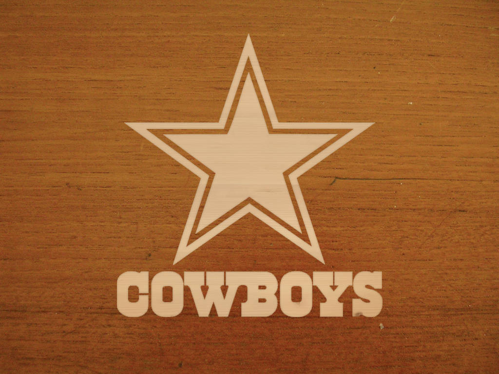Dallas Cowboys, orange, wood, SD Desktop Wallpaper