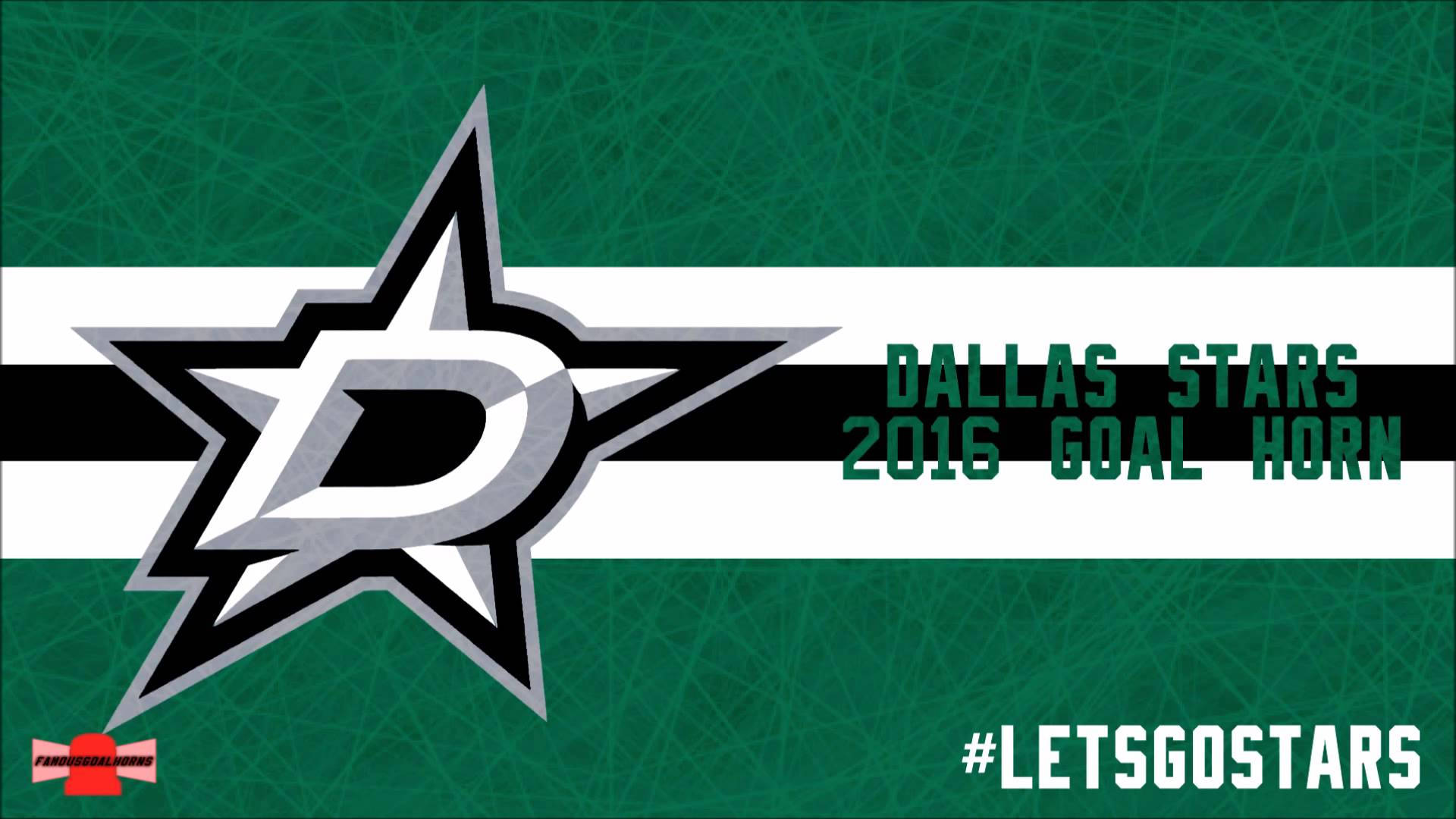 Dallas Stars, 2016 goal horn graphic, star logo, Full HD Desktop Wallpaper