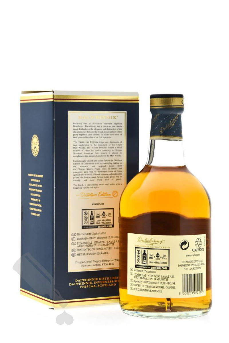 Dalwhinnie, 2018 Distillers Edition, blue box, SD Phone Wallpaper