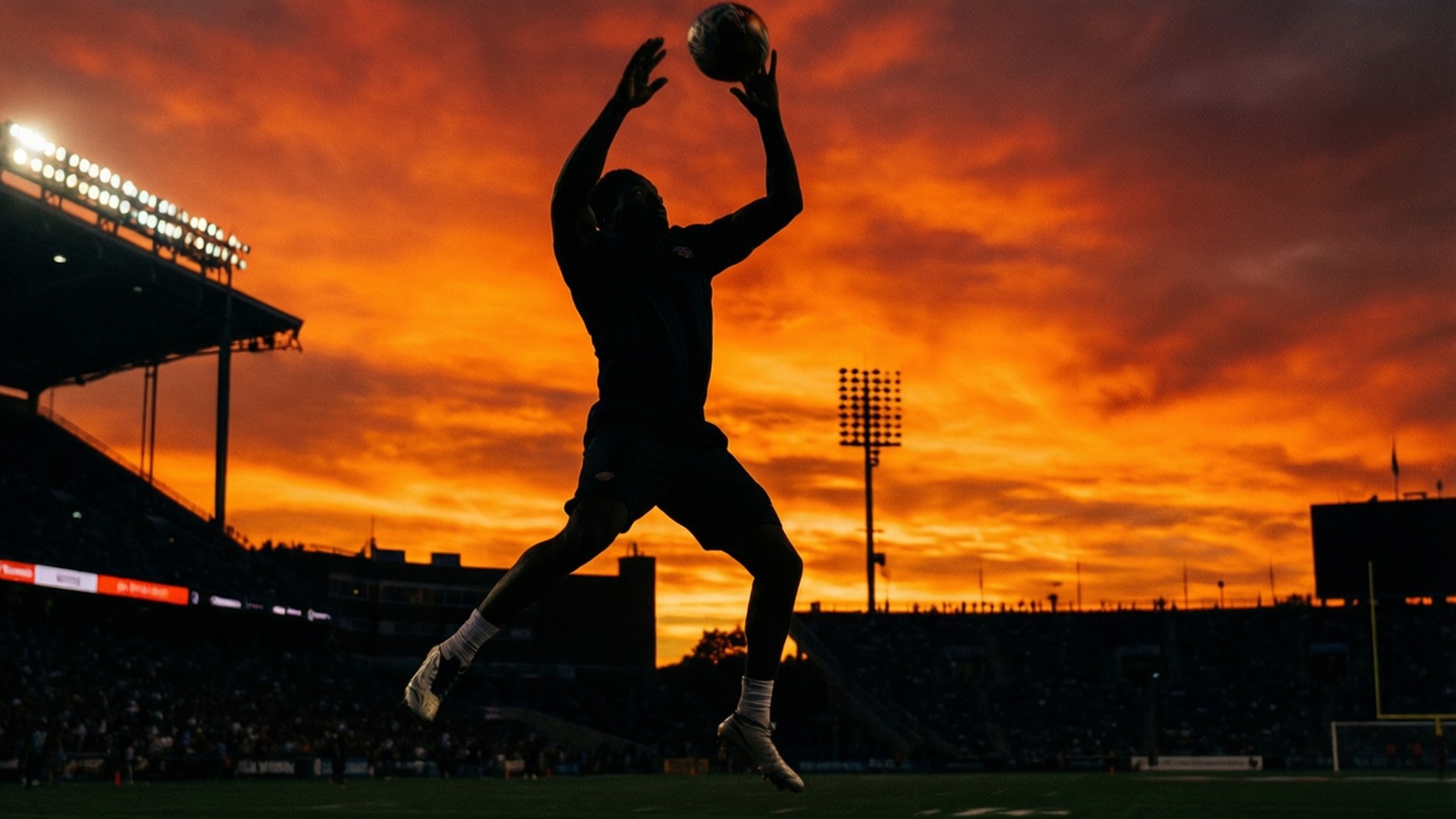 Dameon Pierce, Sunset, Silhouette, Full HD Desktop Wallpaper
