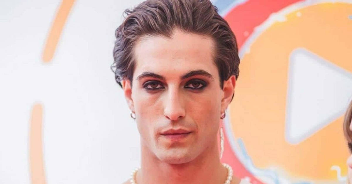 Damiano David, hot eyeliner, dark smoky eye makeup, SD Desktop Wallpaper