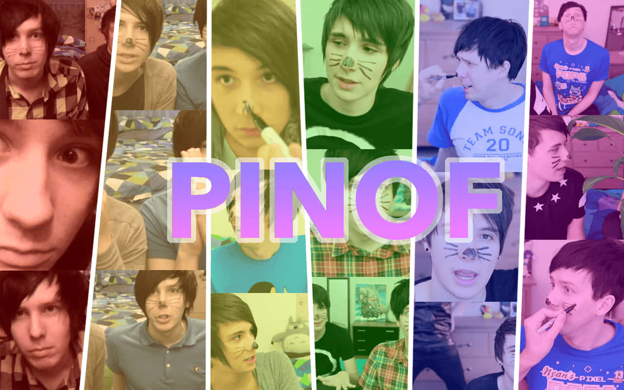 Dan and phil, cat face paint, PINOF, HD Desktop Wallpaper