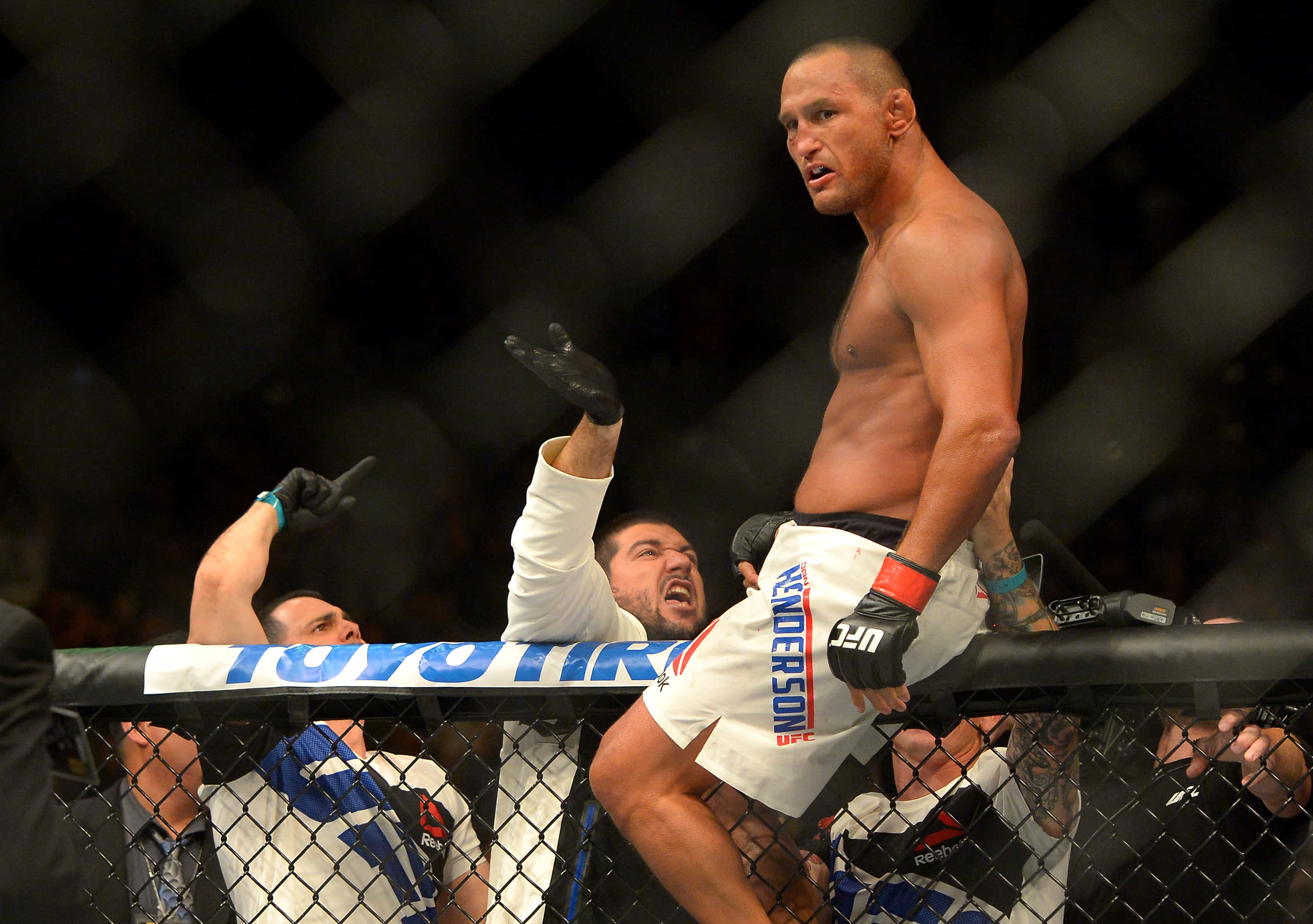 Dan Henderson, mixed martial artist, cage, 2K Desktop Wallpaper