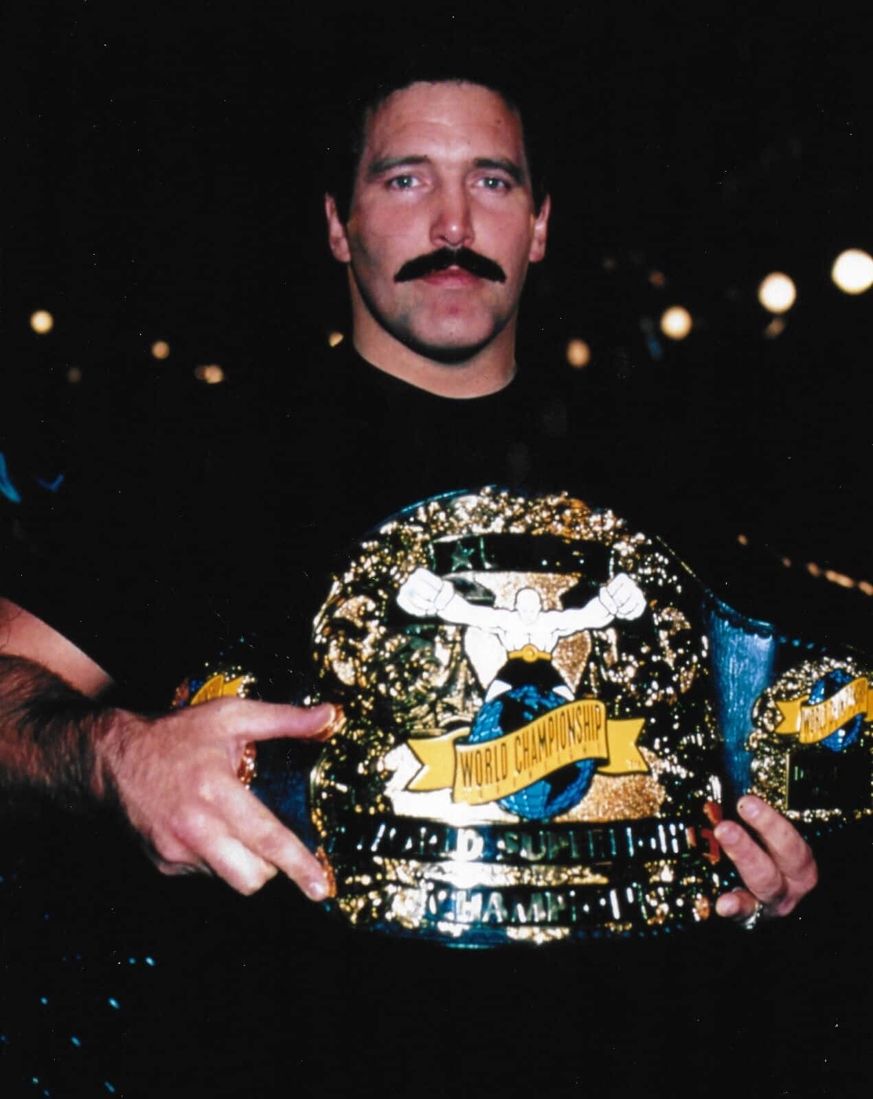 Dan Severn, world champion belt, gold and blue, HD Phone Wallpaper