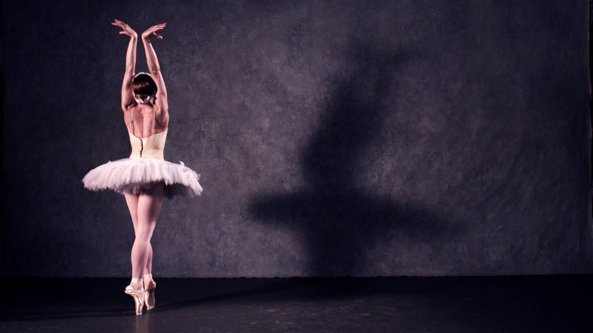 ballerina, white tutu, en pointe, Full HD Desktop Wallpaper