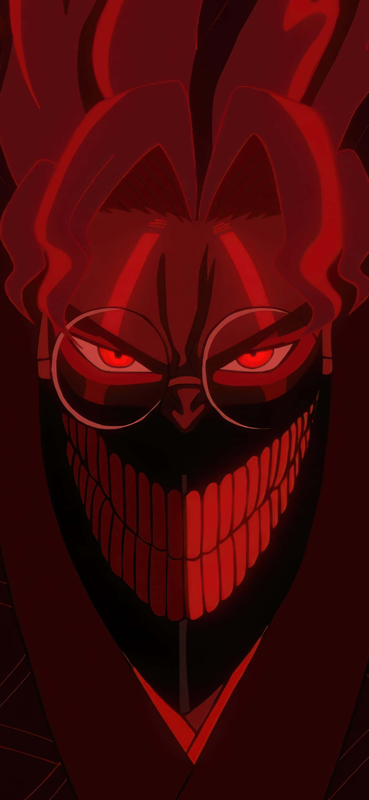 Dandadan, iPhone, glowing red eyes, Full HD Phone Wallpaper