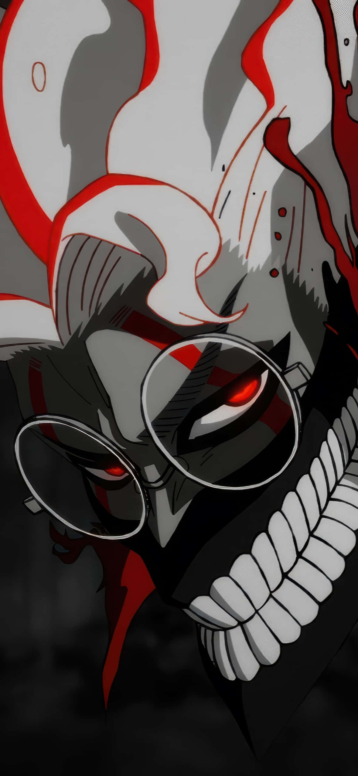 Dandadan, anime, red eyes, Full HD Phone Wallpaper