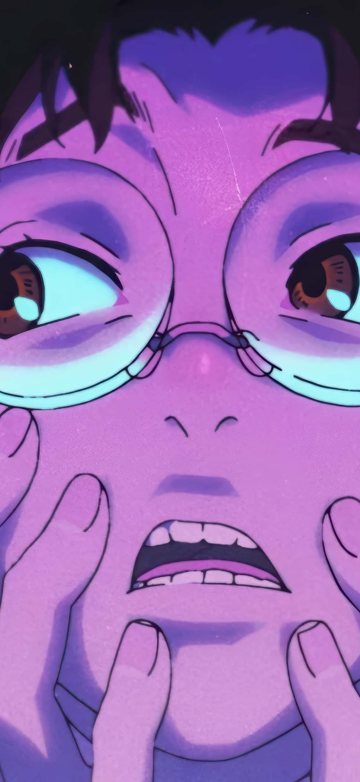 Dandadan, Iphone, purple skin, Full HD Phone Wallpaper