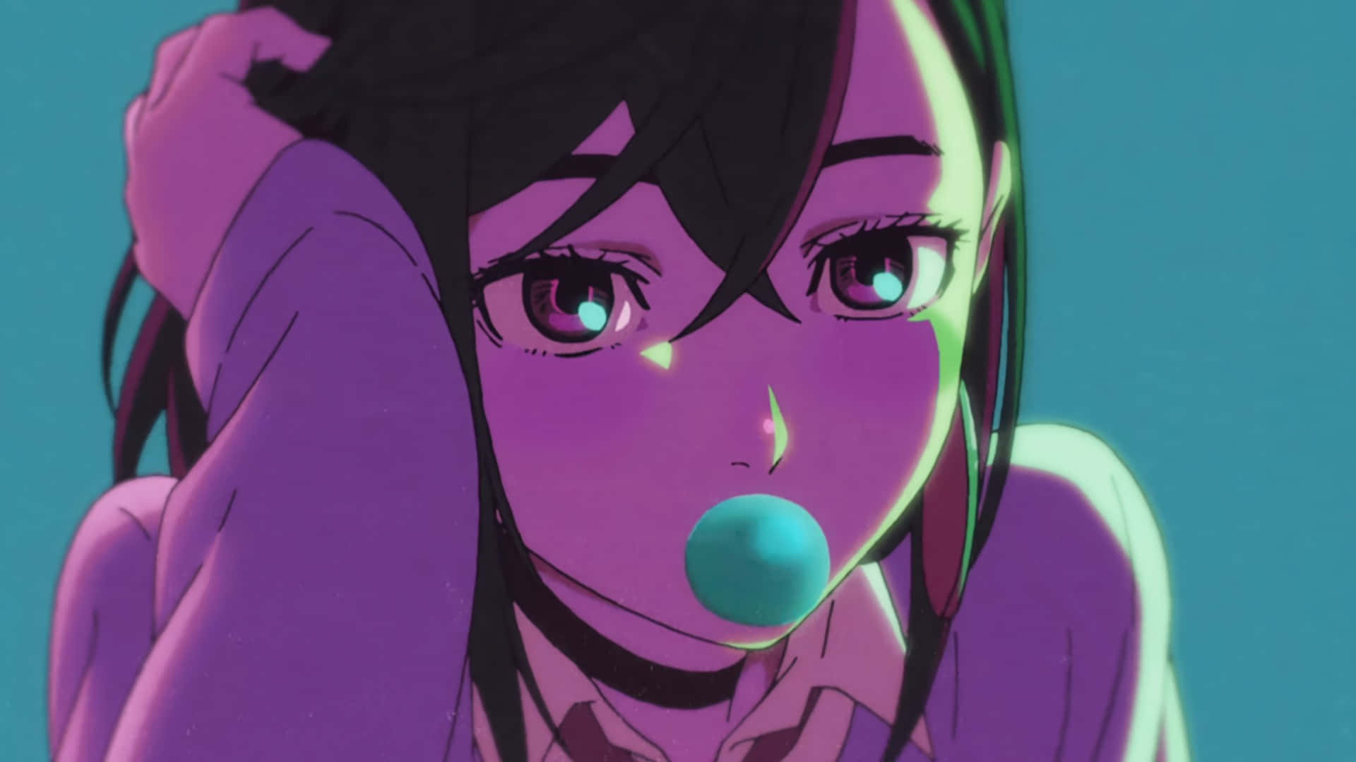 Dandadan, character, bubblegum, Full HD Desktop Wallpaper