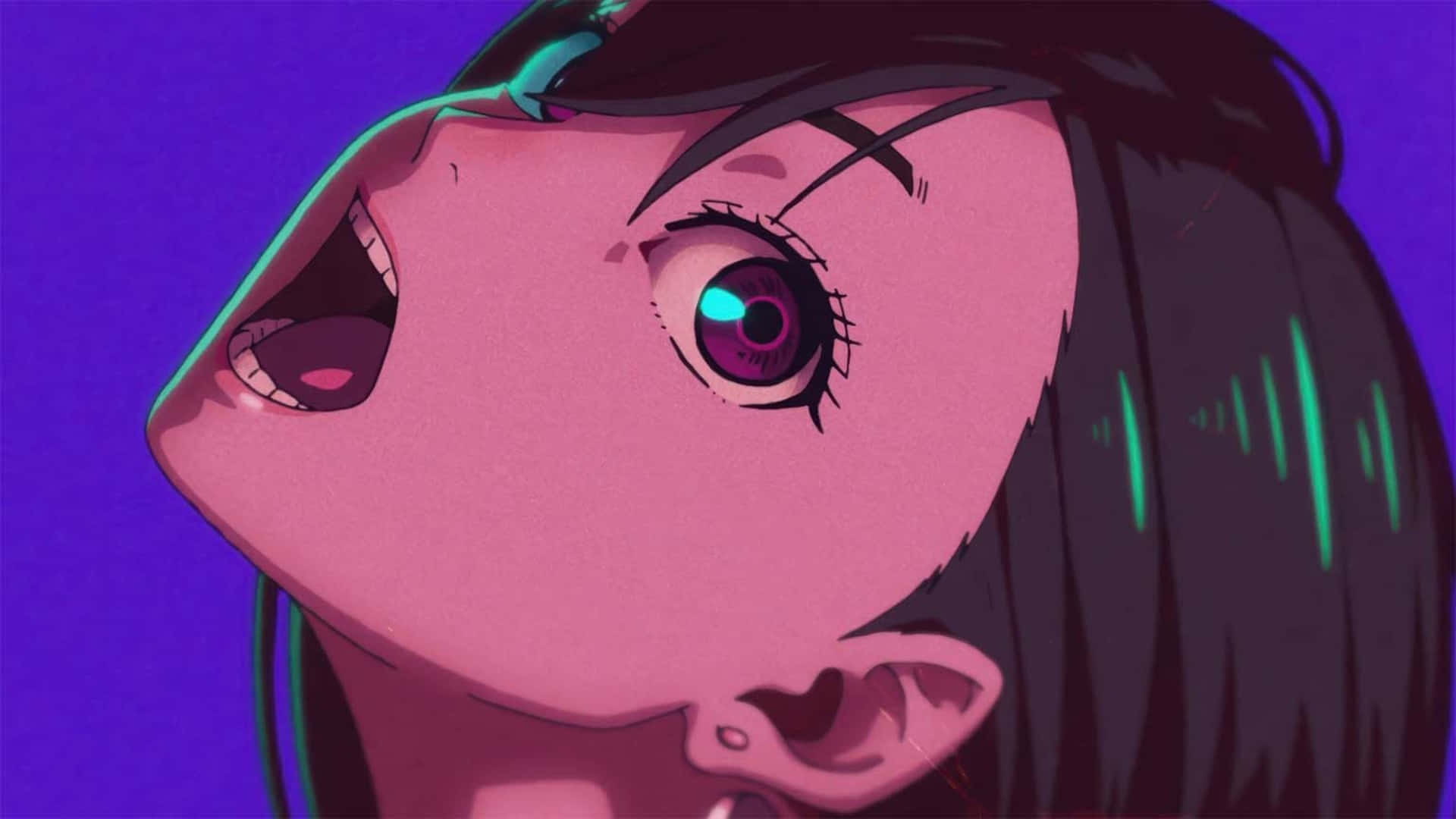 Dandadan, anime girl, pink skin, Full HD Desktop Wallpaper