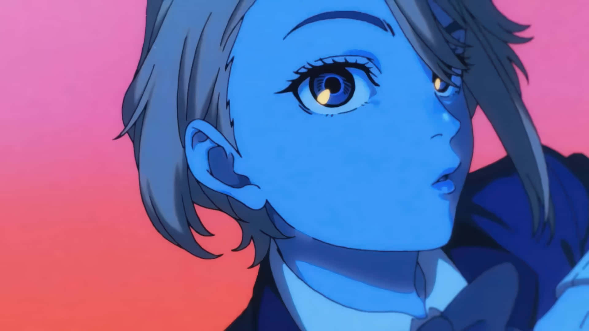 Dandadan, anime girl, short hair, Full HD Desktop Wallpaper