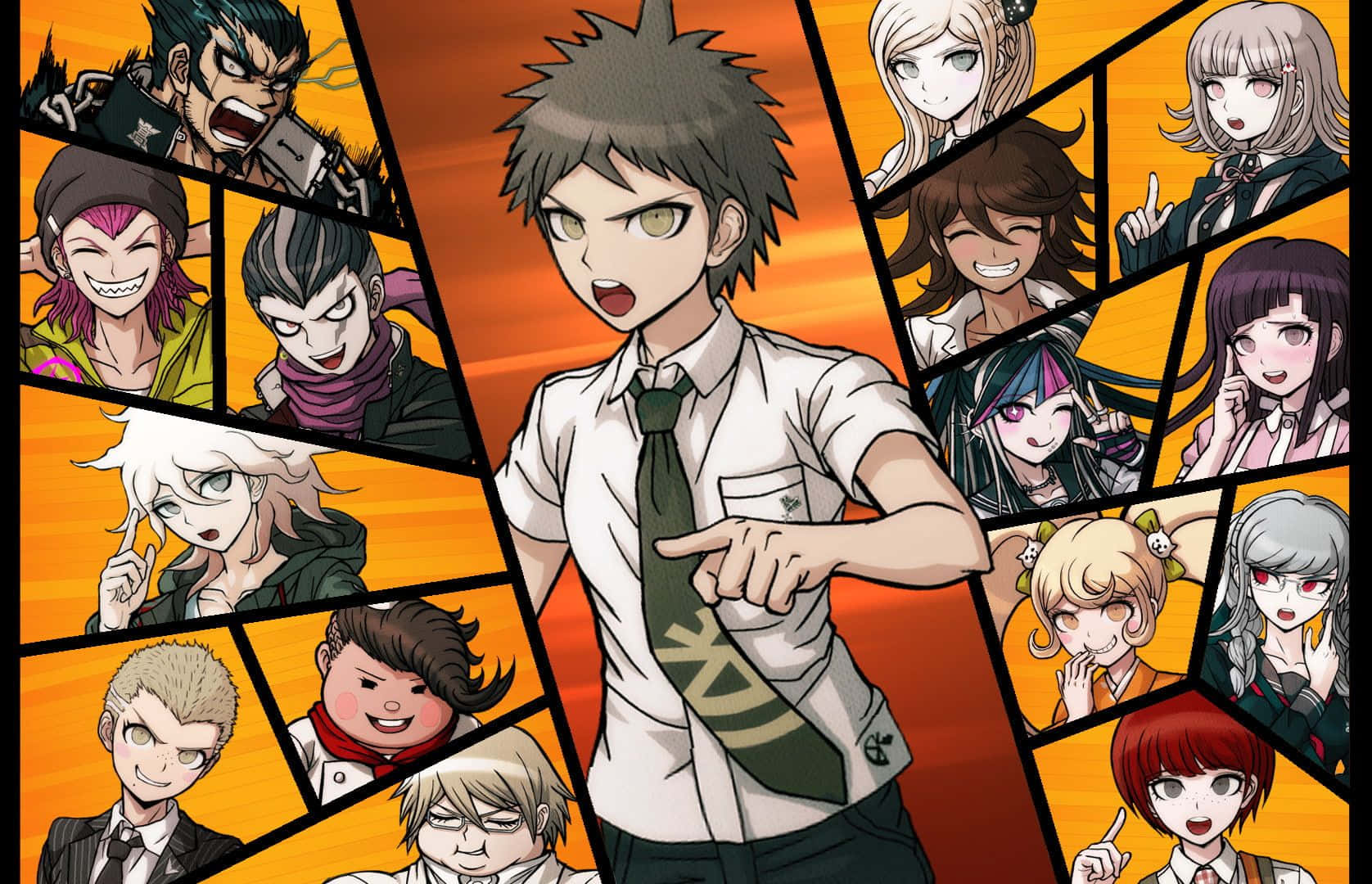 Danganronpa, anime character, school uniform, HD Desktop Wallpaper