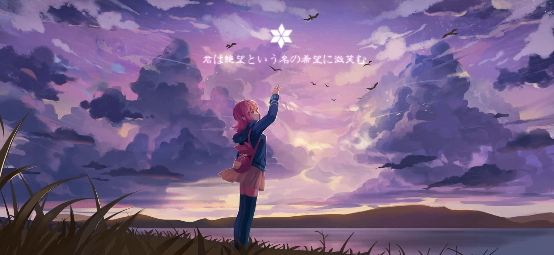 Danganronpa 2: Goodbye Despair, pink-haired girl, blue jacket, Full HD Desktop Wallpaper