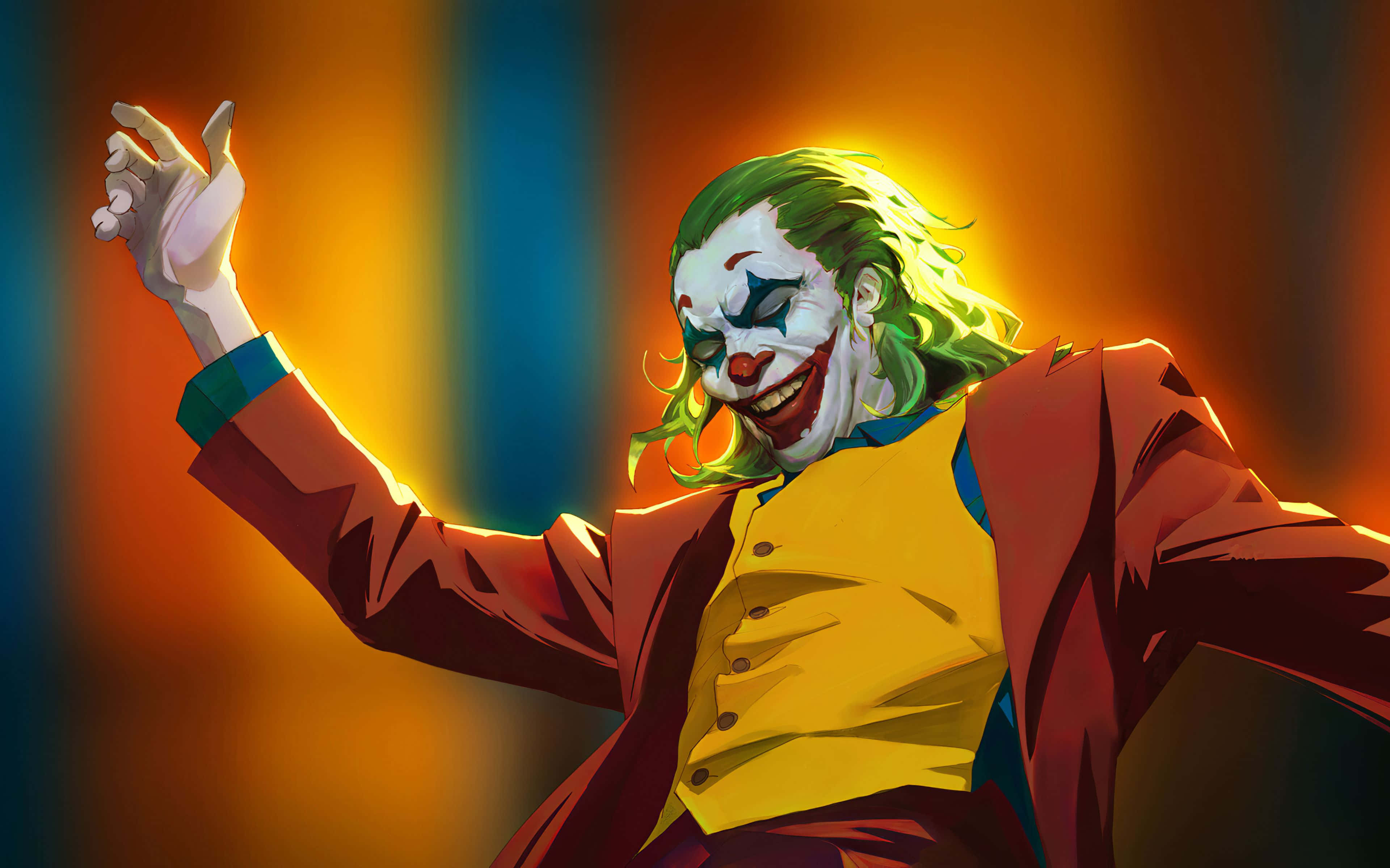 Dangerous Joker, Joker, green hair, 4K Desktop Wallpaper