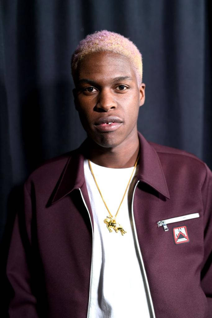 Daniel Caesar, pink hair, maroon jacket, SD Phone Wallpaper