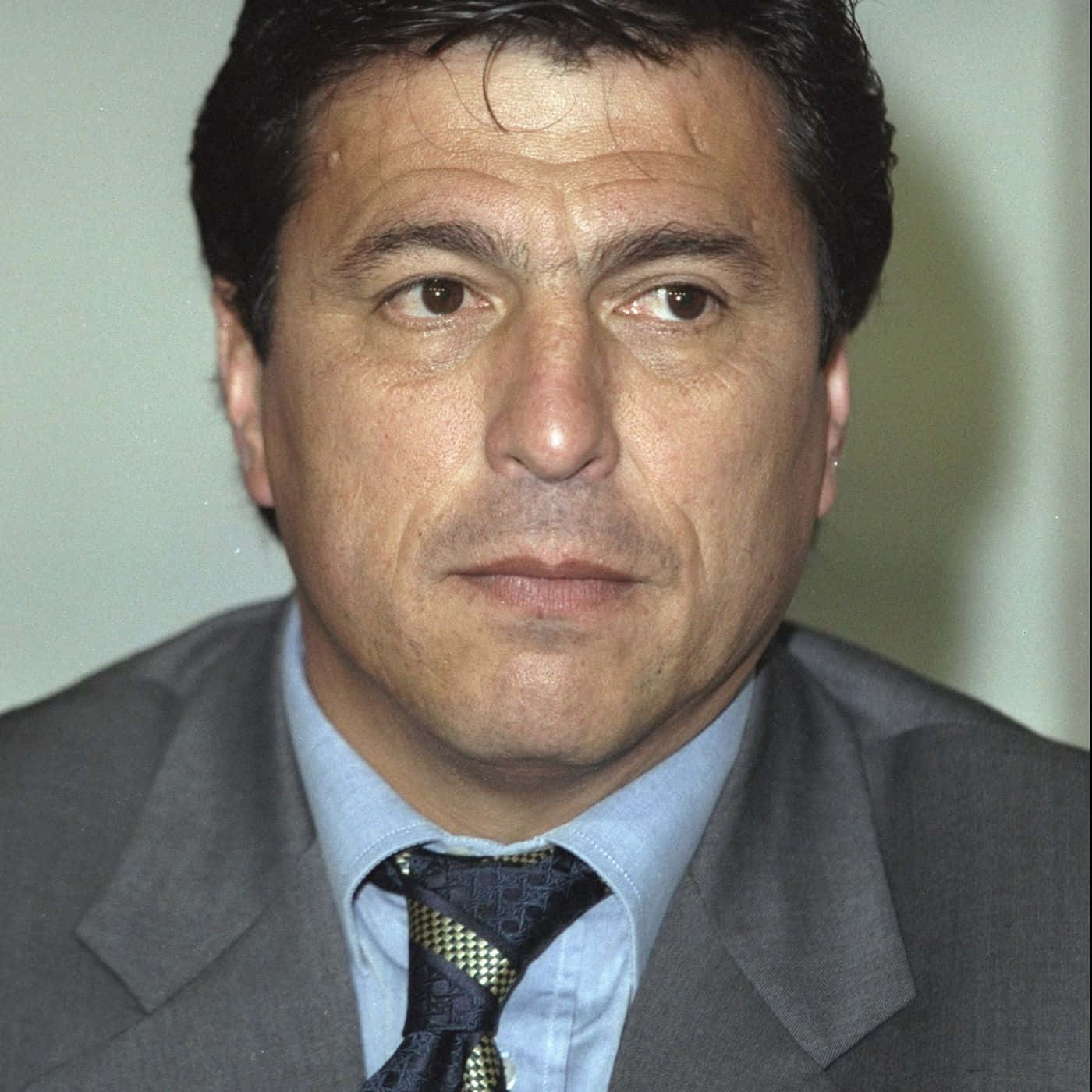 Daniel Passarella, gray suit, patterned tie, HD Desktop Wallpaper