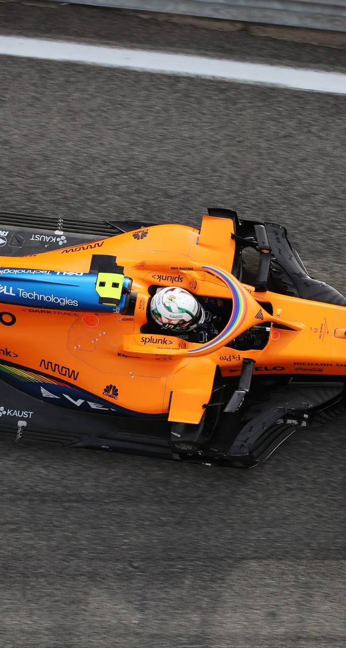 Daniel Ricciardo, Formula 1 car, orange, HD Phone Wallpaper