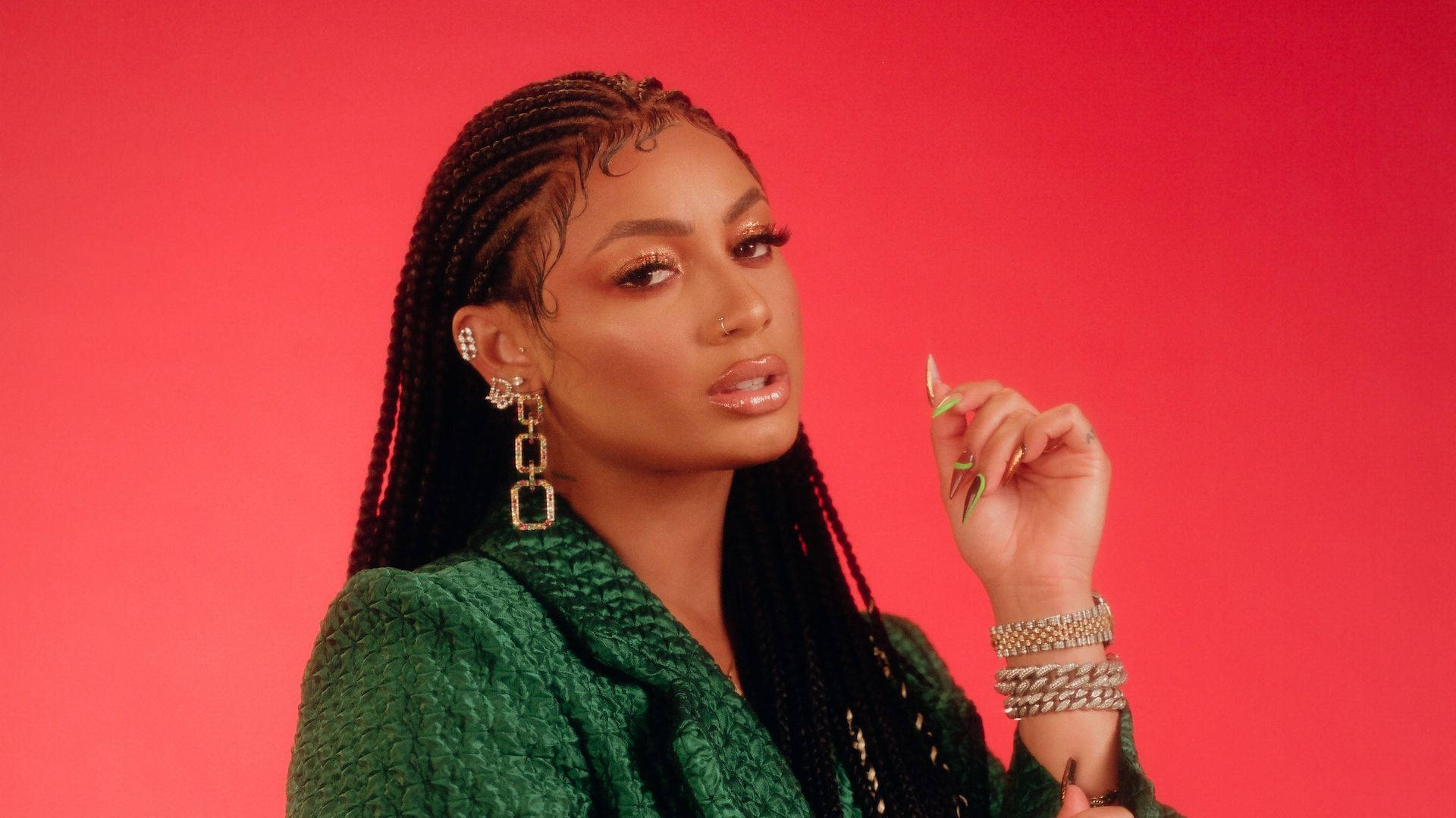 Danileigh, 1920 x 1080, red background, Full HD Desktop Wallpaper