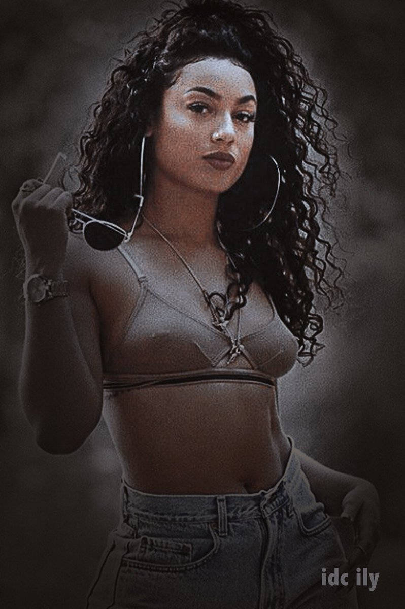 Danileigh, colorful street style, curly hair, SD Phone Wallpaper