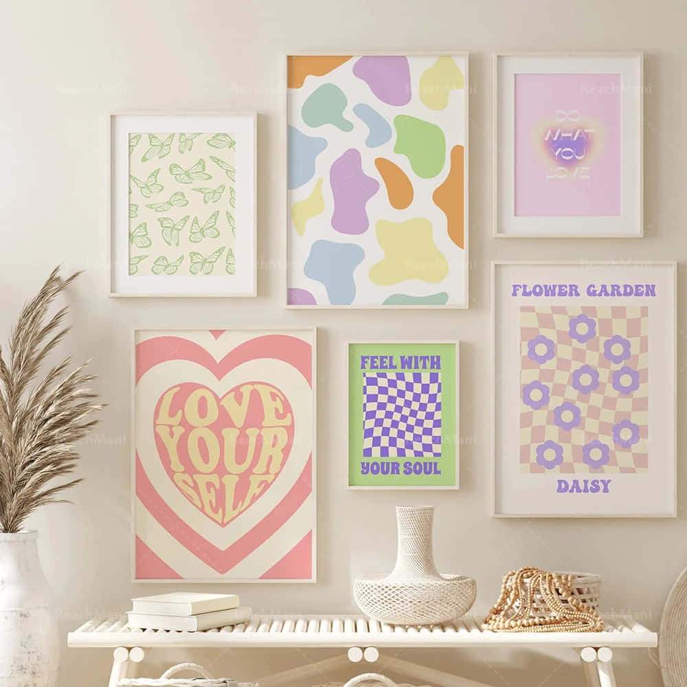 Danish Aesthetic, abstract patterns, motivational phrases, SD Desktop Wallpaper