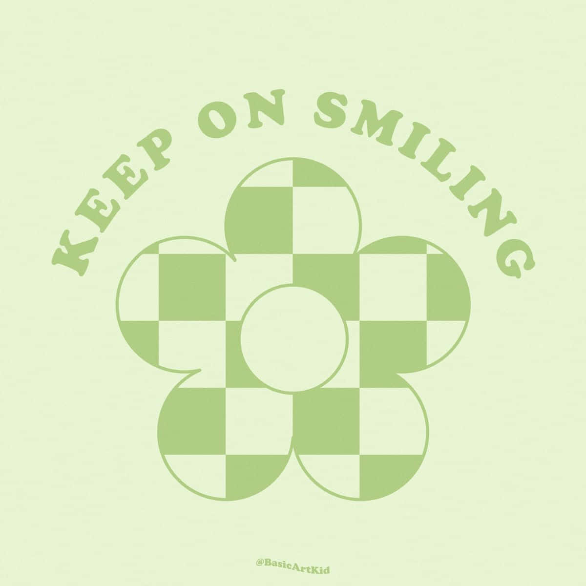 Danish Aesthetic, green checkered, minimalist, SD Desktop Wallpaper