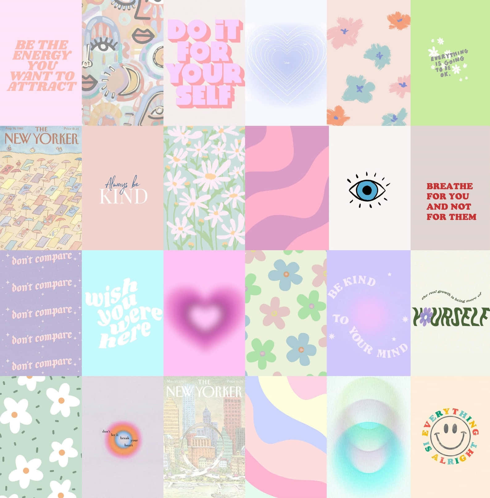 Pastel Danish Aesthetic, pastel-themed motivational quotes, abstract patterns, HD Phone Wallpaper