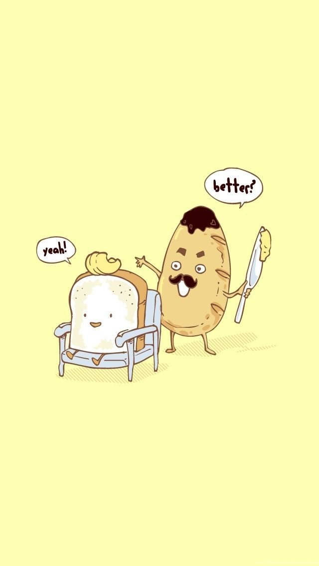 bread and butter dank meme, potato with a mustache, knife, SD Phone Wallpaper