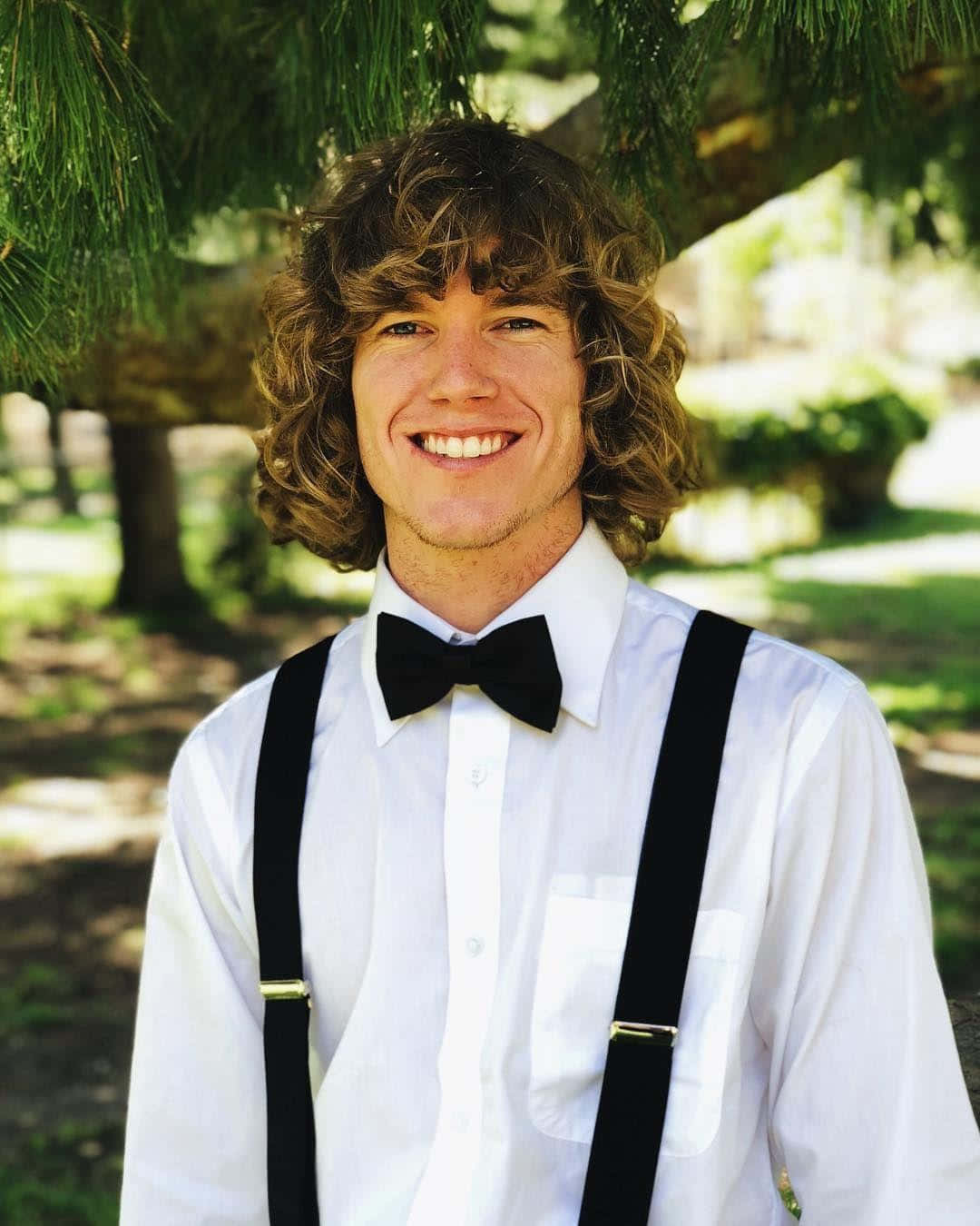 Danny Duncan, pine tree, white shirt, HD Phone Wallpaper