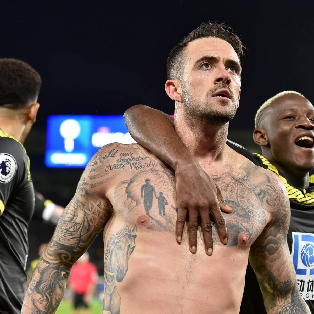 Danny Ings, shirtless, footballer, SD Desktop Wallpaper