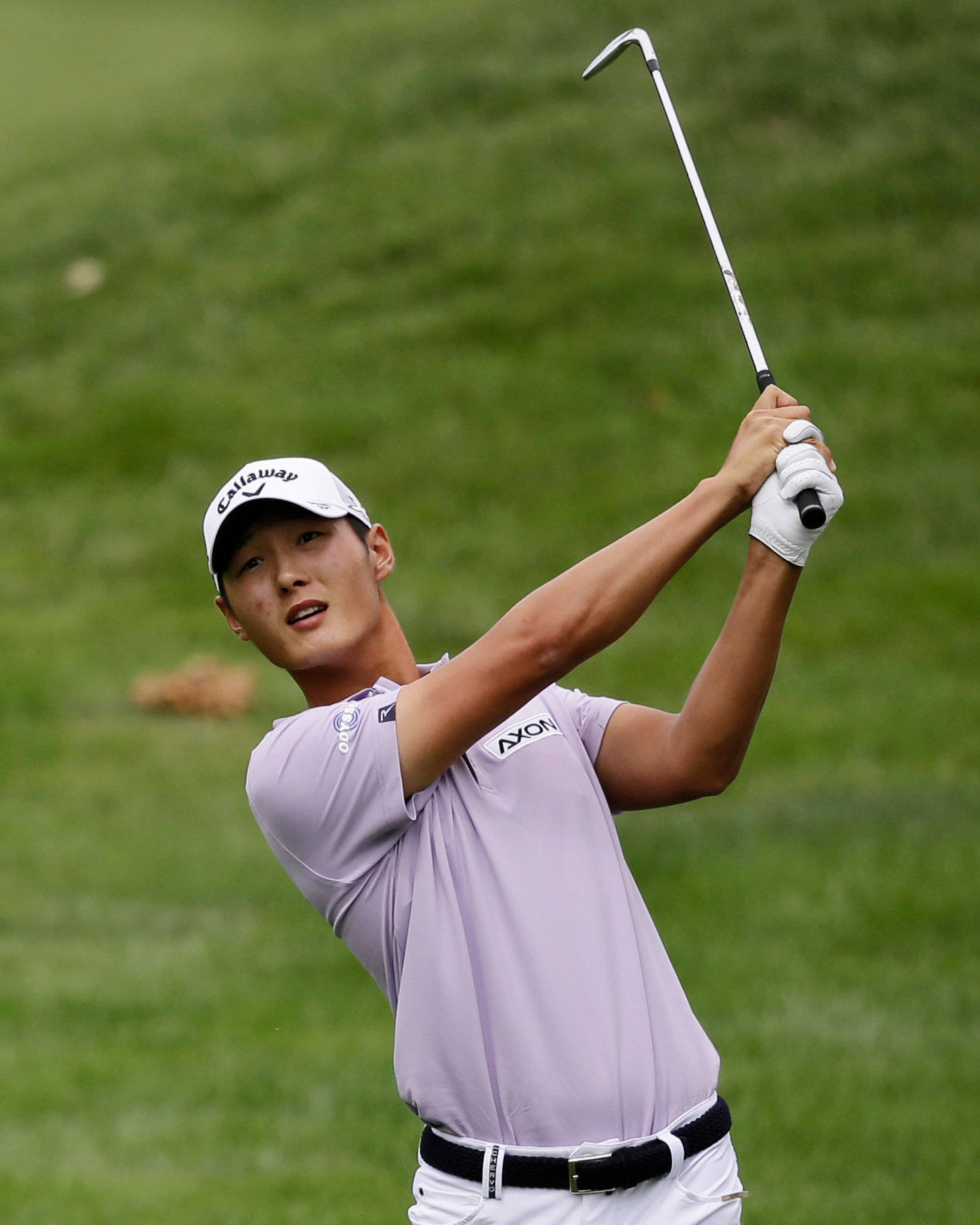 Danny Lee, golfer, mid-swing, HD Phone Wallpaper