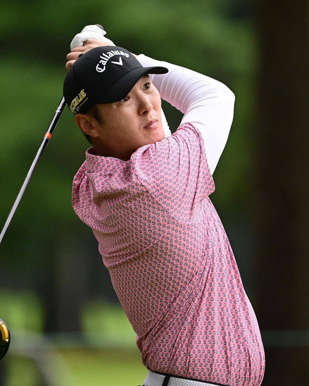 Danny Lee, pink patterned shirt, black cap, HD Phone Wallpaper